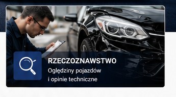Oględziny uszkodzonego samochodu